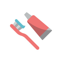 Toothbrush set icon features clean lines and elegance, enhancing any digital concept.