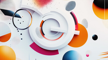 Abstract Geometric Background  Circles  Shapes  and Textures