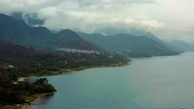 Lago, Atitl&aacute;n, Paisaje del lago, Guatemala, horizonte