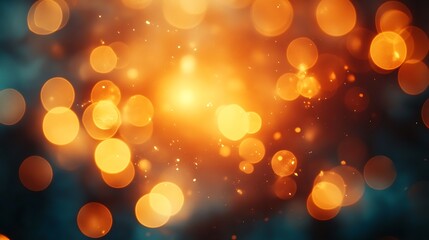 Warm color dynamic bokeh effects abstract digital background