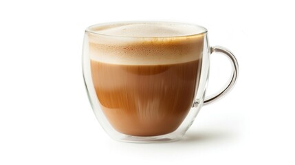 A Cup of Creamy Cappuccino with a Thick Layer of Foam