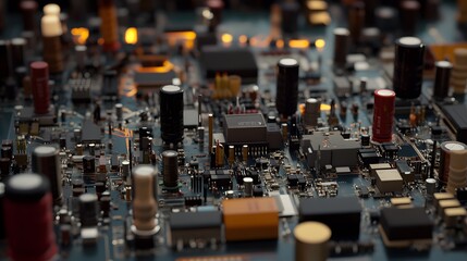 Circuit components meticulously arranged on a development board, showcasing innovation and precision in electronic engineering, where every element plays a crucial role in creating functional technolo