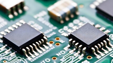Circuit components meticulously arranged on a development board, showcasing innovation and precision in electronic engineering, where every element plays a crucial role in creating functional technolo