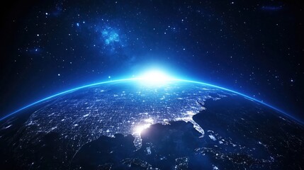 Obraz premium earth and sun 