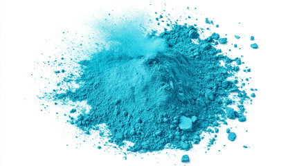 Obraz premium Teal Blue Powder Pigment Explosion Texture Background