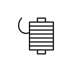 spool of thread line icon
