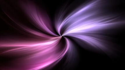 Obraz premium Abstract Swirling Light in Shades of Pink and Purple on a Dark Background