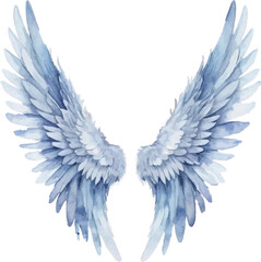 Obraz premium A pair of rainbow colored angel wings on a white background