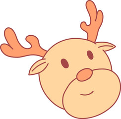  illustration of reindeer Hand drawn