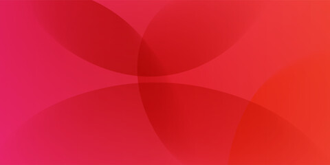 Obraz premium Abstract colorful orange red gradient illustration background with 3d look and simple circle shadow pattern. Cool design. Eps10
