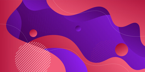 Abstract 3D background colorful waves with soft red and purple gradient on the background. Eps10