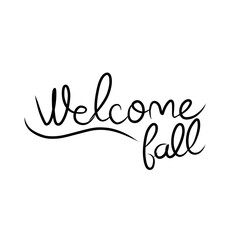 Welcome set of hand written calligraphy