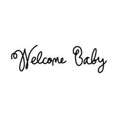 Welcome set of hand written calligraphy