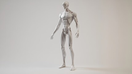 A white humanoid model in a neutral pose.