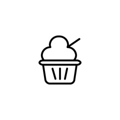 ice cream line icon