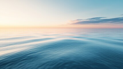 Obraz premium Calm ocean waves under a serene sky