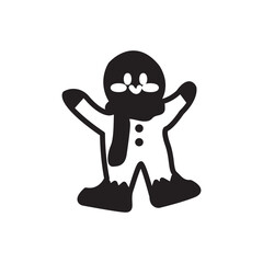 gingerbread solid black