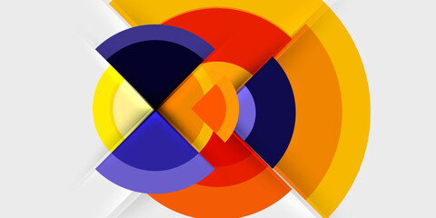 Target circle geometric abstract shapes. Vector Illustration For Wallpaper, Banner, Background, Card, Book Illustration, landing page