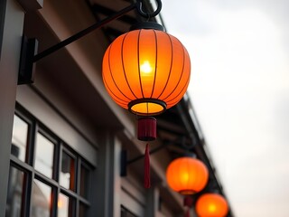 red lantern on the street