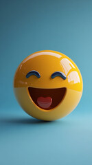 Fototapeta premium smiley face or happy emotion, Smile emoji 