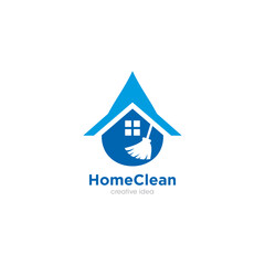 Home Clean Creative Concept Logo Design Template