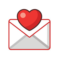 A love letter envelope