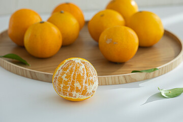 Hwanggeumhyang, a kind of tangerine similar to Jeju Island tangerines