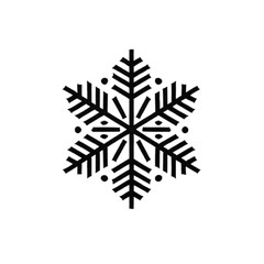 silhouette of snowflake