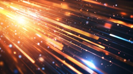 Fototapeta premium Vibrant light streaks creating dynamic motion effect.