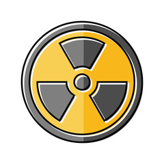 energy nuclear color icon vector. energy nuclear sign. isolated symbol illustration