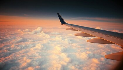 Fototapeta premium view from airplane window