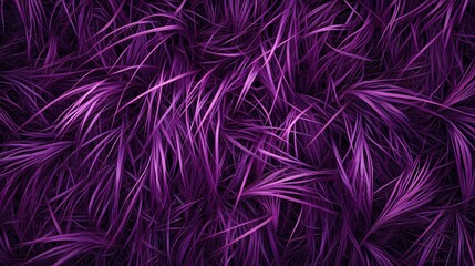 Fototapeta premium A vibrant texture of purple grass-like strands, creating an abstract visual effect.