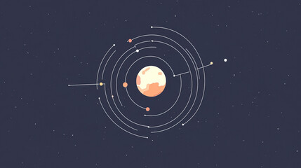 Earth axis diagram illustration showing the tilt of the Earth's rotational axis relative to its orbital plane, explaining the cause of seasonal changes and the distribution of sunlight.