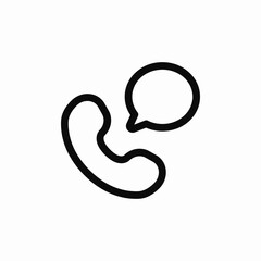 phone call talk icon sign vector