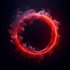 dark background with red smoked glowing circles