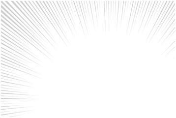 背景素材・シルバーの漫画風集中線