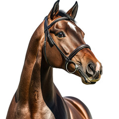 horse head isolated on white