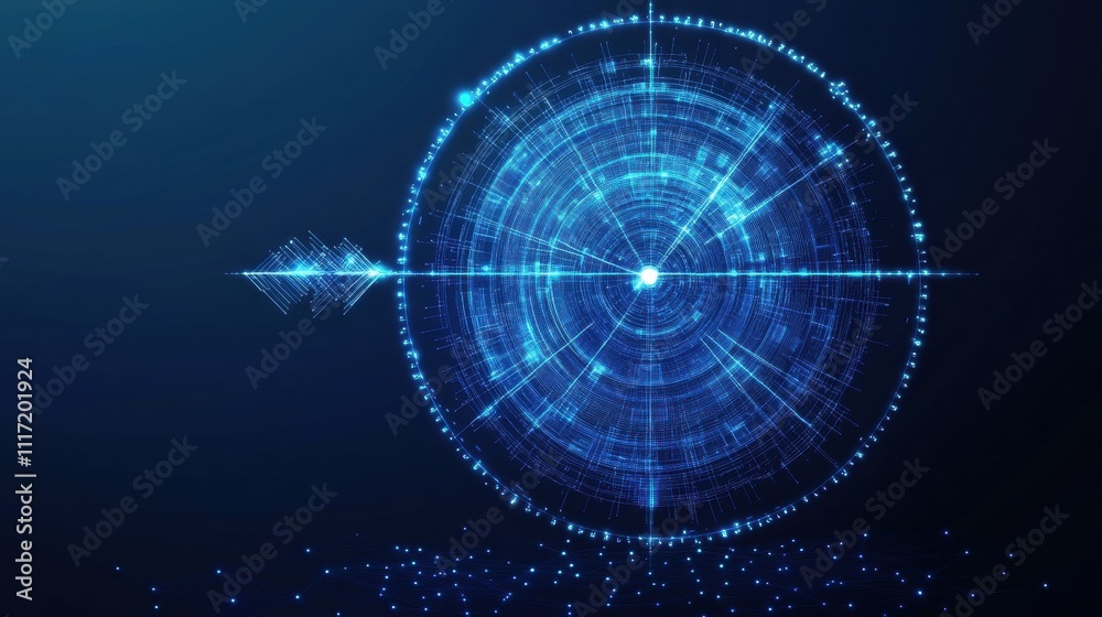 Poster digital signal processing technology virtual environment graphic design futuristic viewpoint data vi