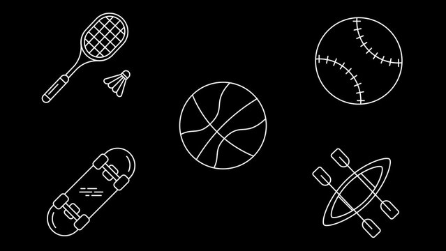 Sports & Fitness Line Icons