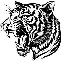 tiger head vector