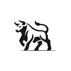 Fototapeta premium Bull Silhouette Logo