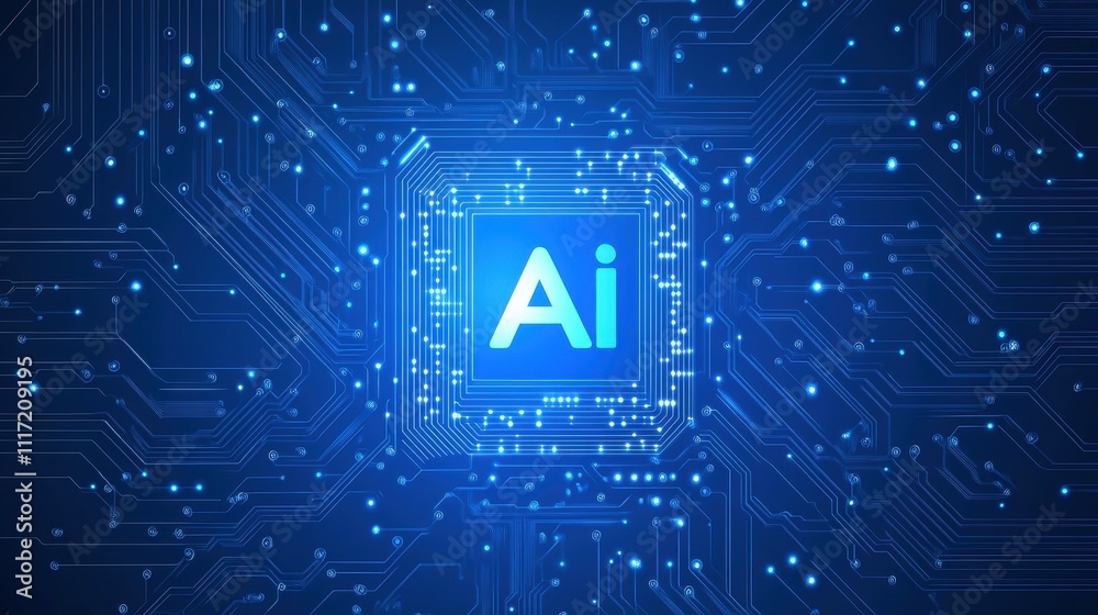 Poster artificial intelligence technology digital environment graphic design abstract viewpoint innovation 