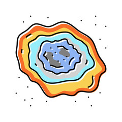 research team space exploration color icon vector. research team space exploration sign. isolated symbol illustration