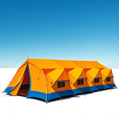 Tent on white background