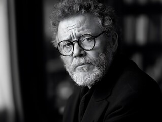 Thoughtful Senior Man Portrait