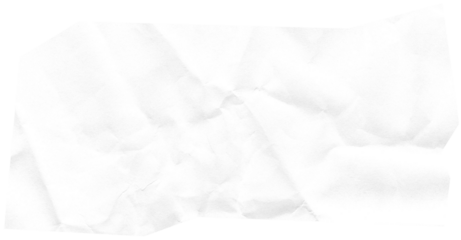 White paper texture, jagged edges and crumpled torn paper.