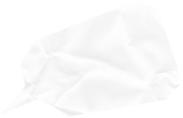 Realistic ripped white paper sheets. Torn blank pages texture, shape is a speech bubble.