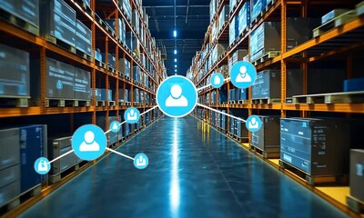 Smart Warehouse:  Digital Inventory Management and Supply Chain Optimization - Powered by Adobe