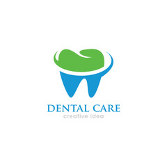 Dental Care Creative Concept Logo Design Template