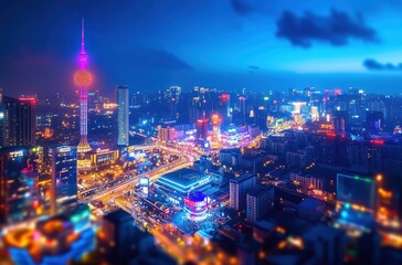 Fototapeta premium city at night 